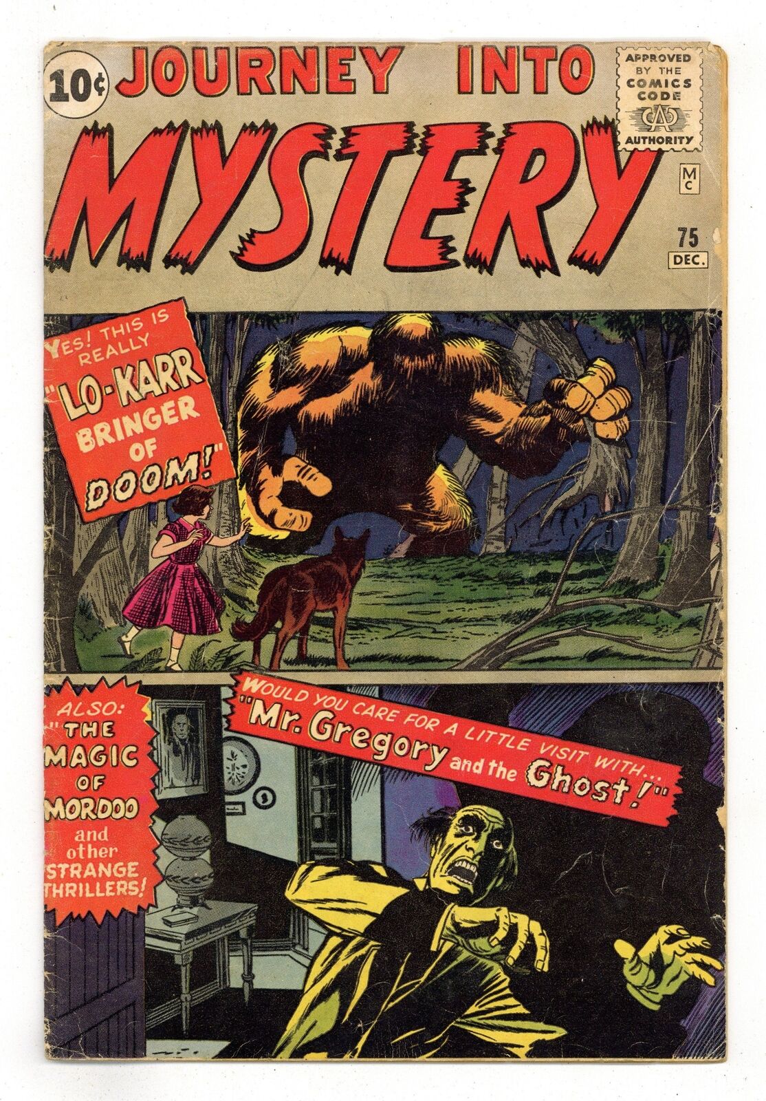 Journey into Mystery #75 GD/VG 3.0 1961