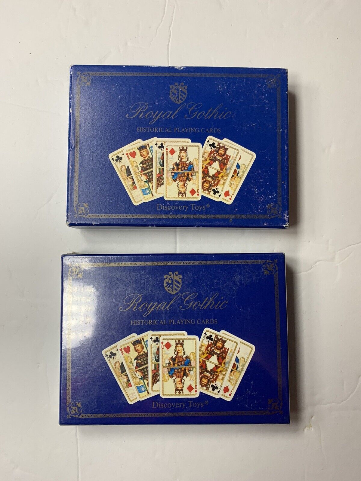 Royal Gothic Historical Playing Cards Discovery Toys Vintage NIP Sealed 2 Decks