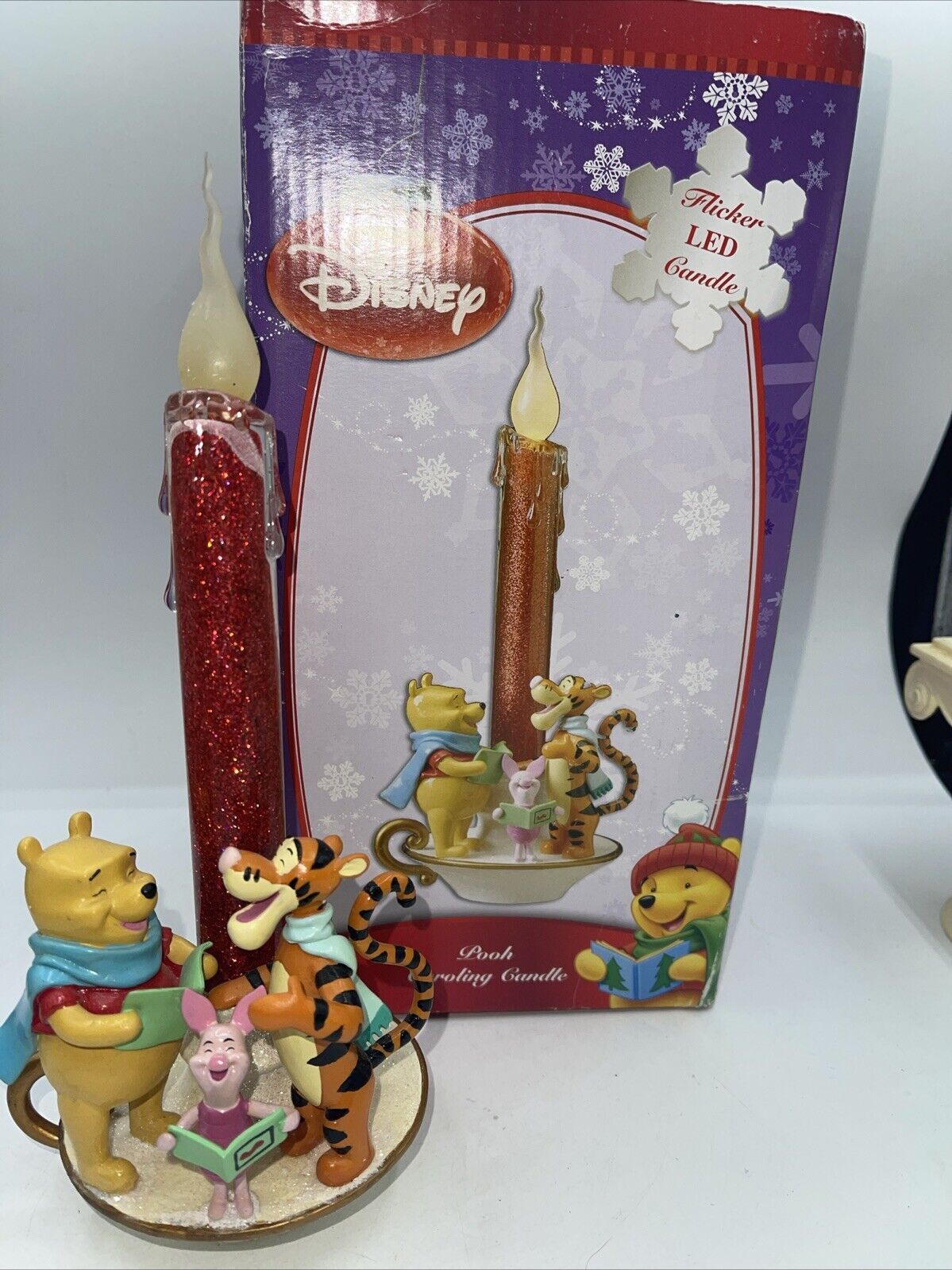 Disney Winnie The Pooh Caroling Candle LED Please Read