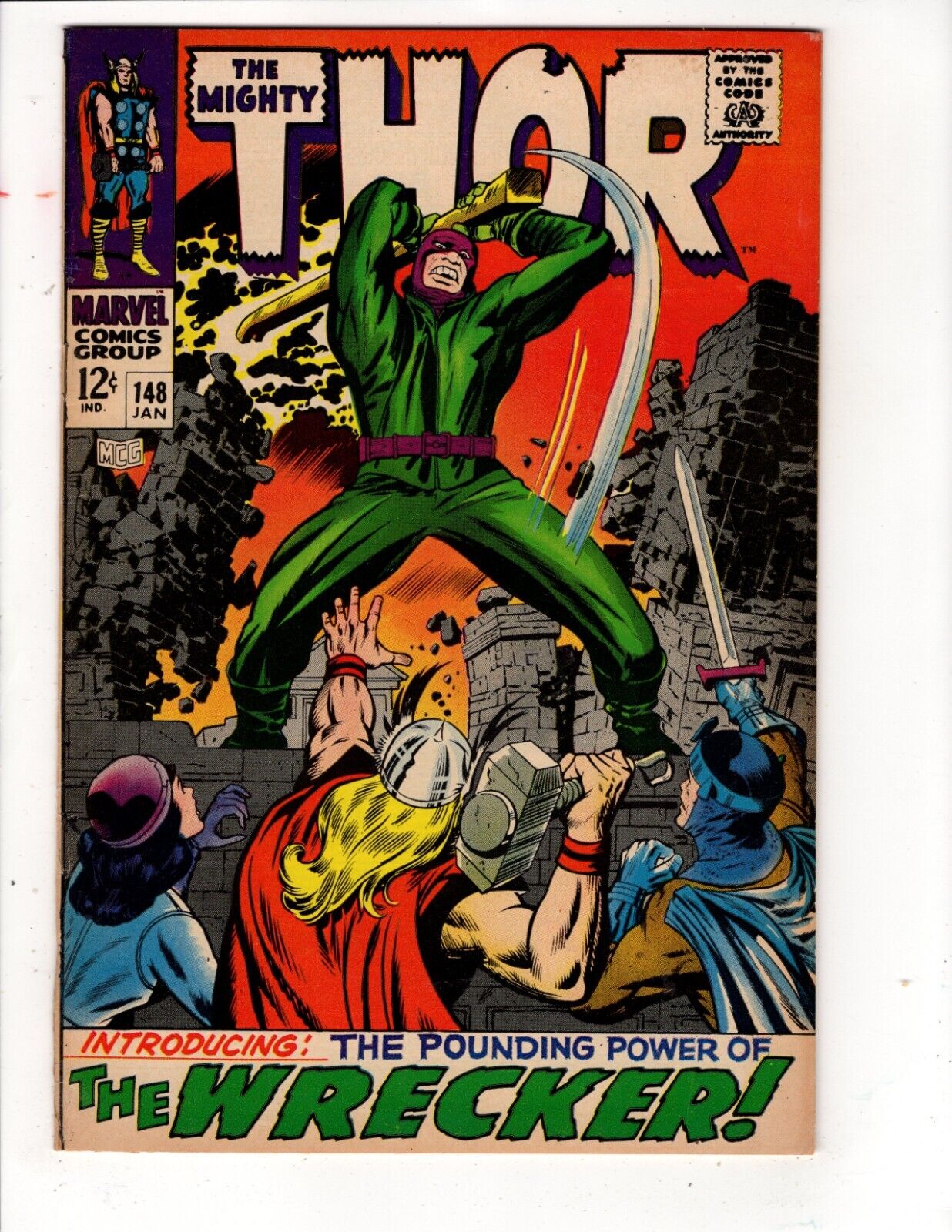 The Mighty Thor #148(KEY) 1968(THIS BOOK HAS MINOR RESTORATION SEE DESCRIPTION)