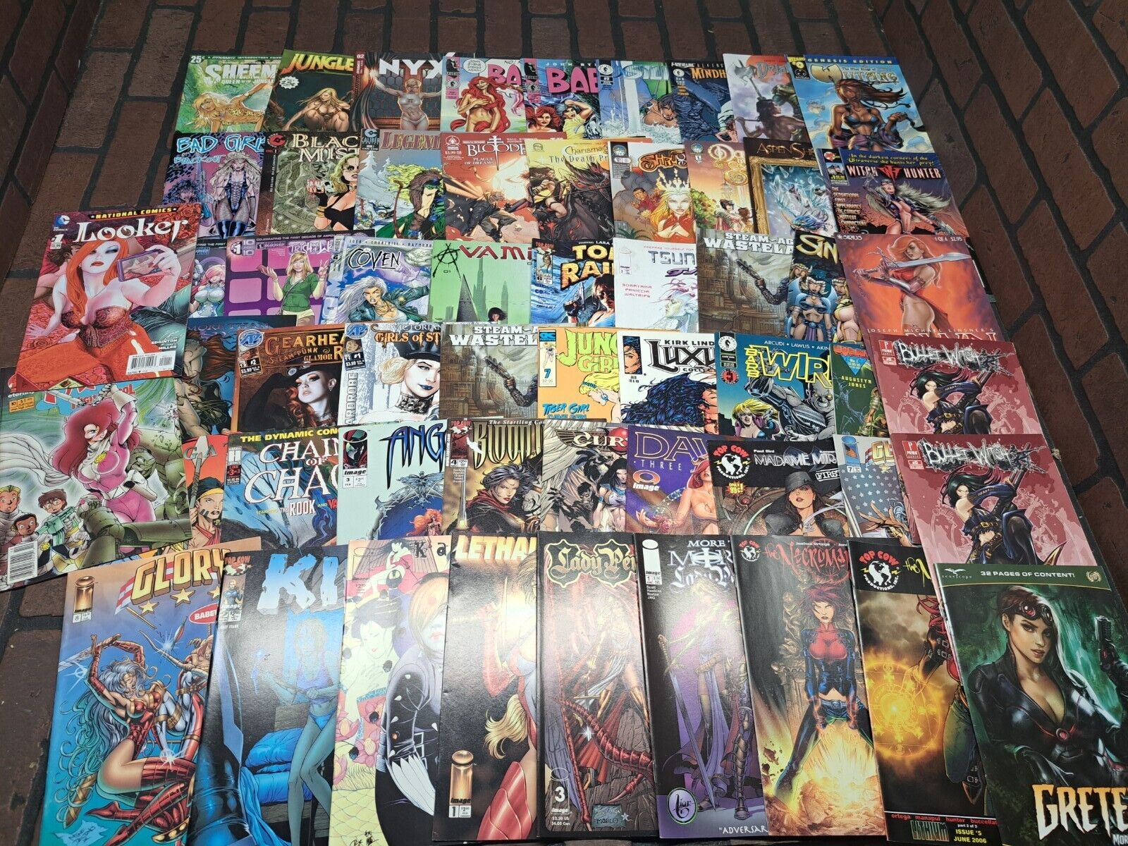 Random Mixed Comic Book Lot Of 56 All Hottie Covers Smaller Publishers 