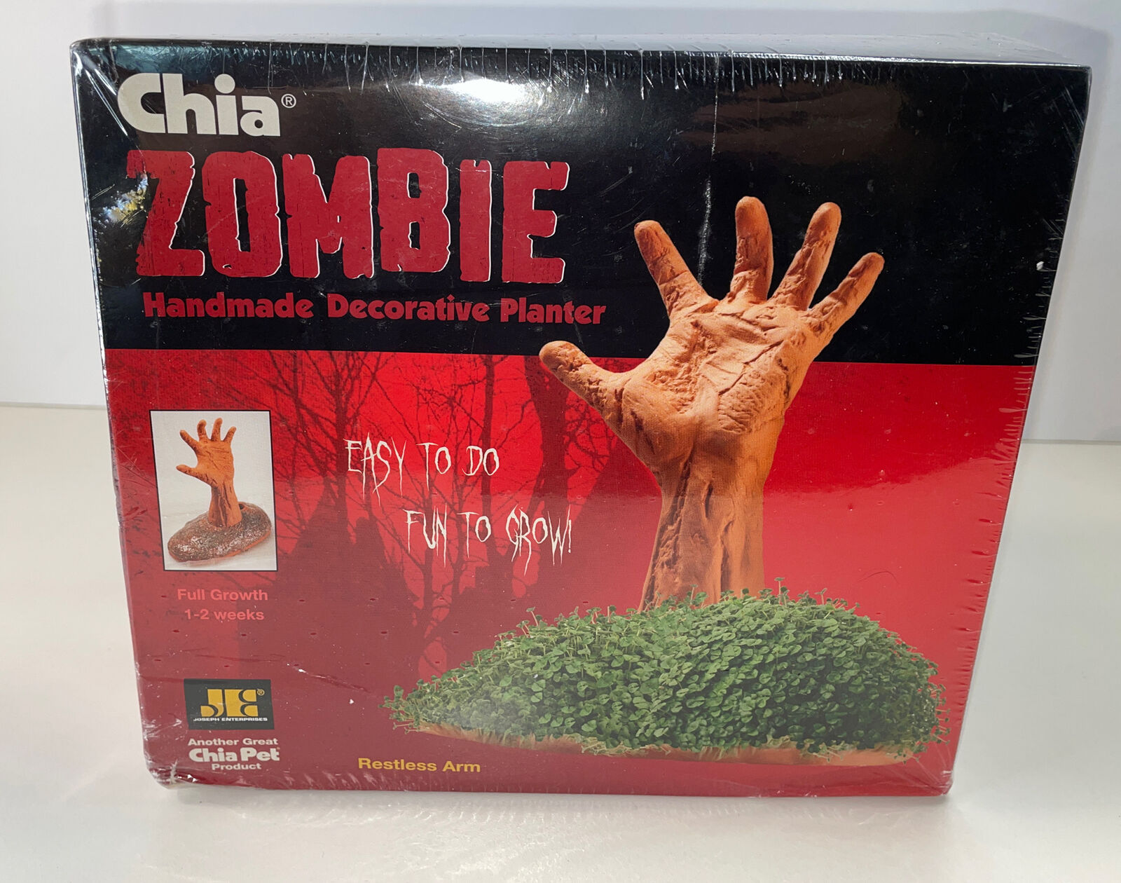 Chia Pet Zombie Restless Arm Decorative Planter NEW Halloween Decoration SEALED