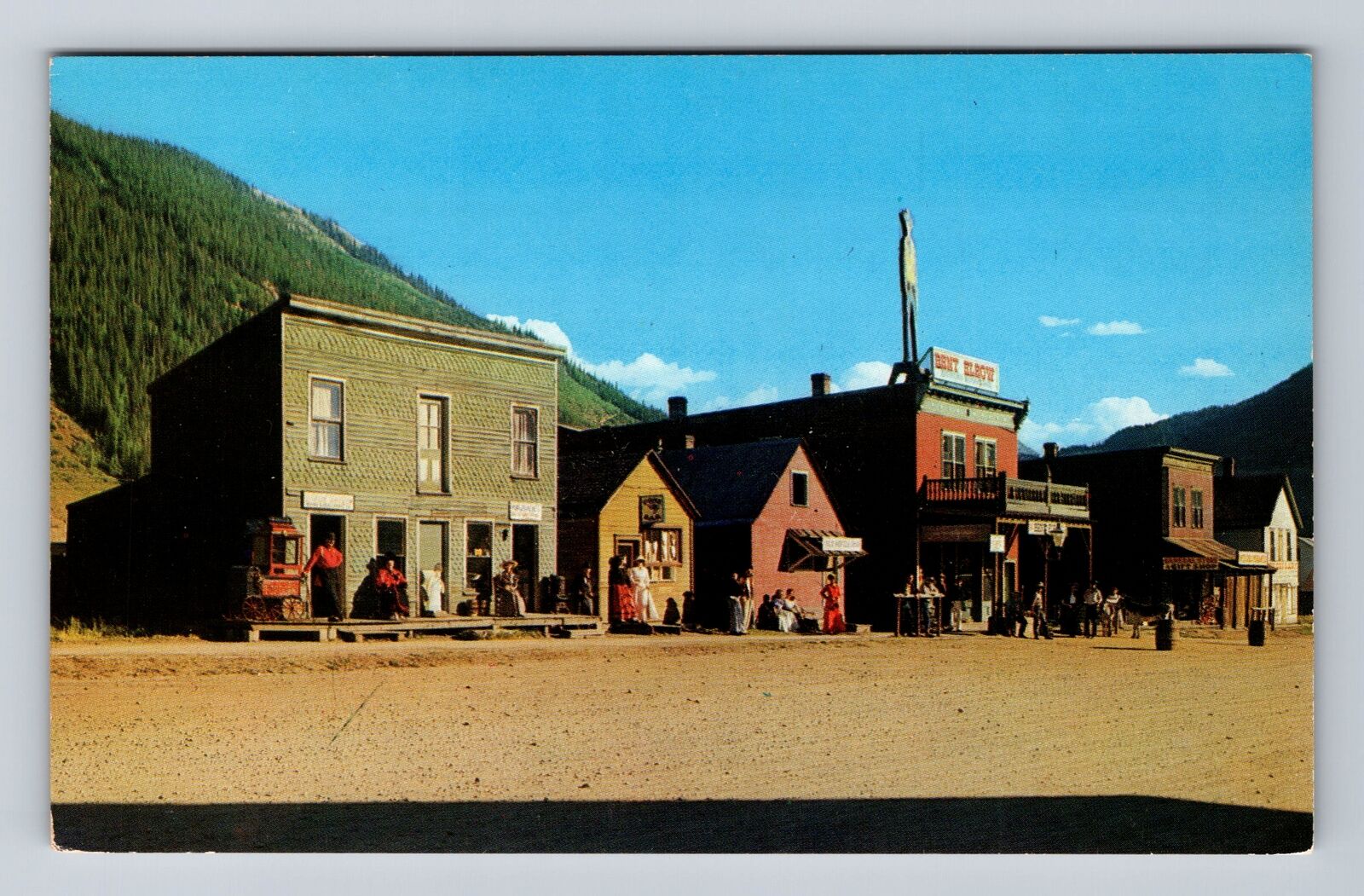 Silverton CO-Colorado, Notorious Blair Street, Souvenir, Vintage Postcard