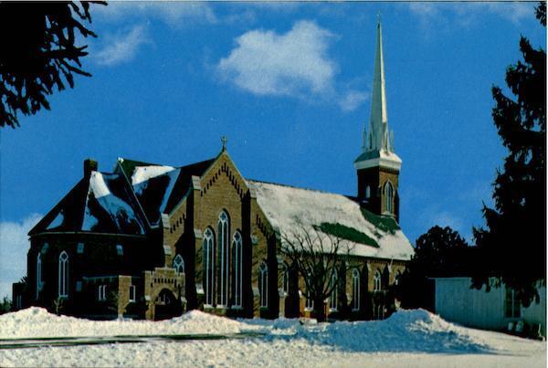 Frankenmuth,MI St. Lorenz Lutheran Church Saginaw County Michigan Postcard