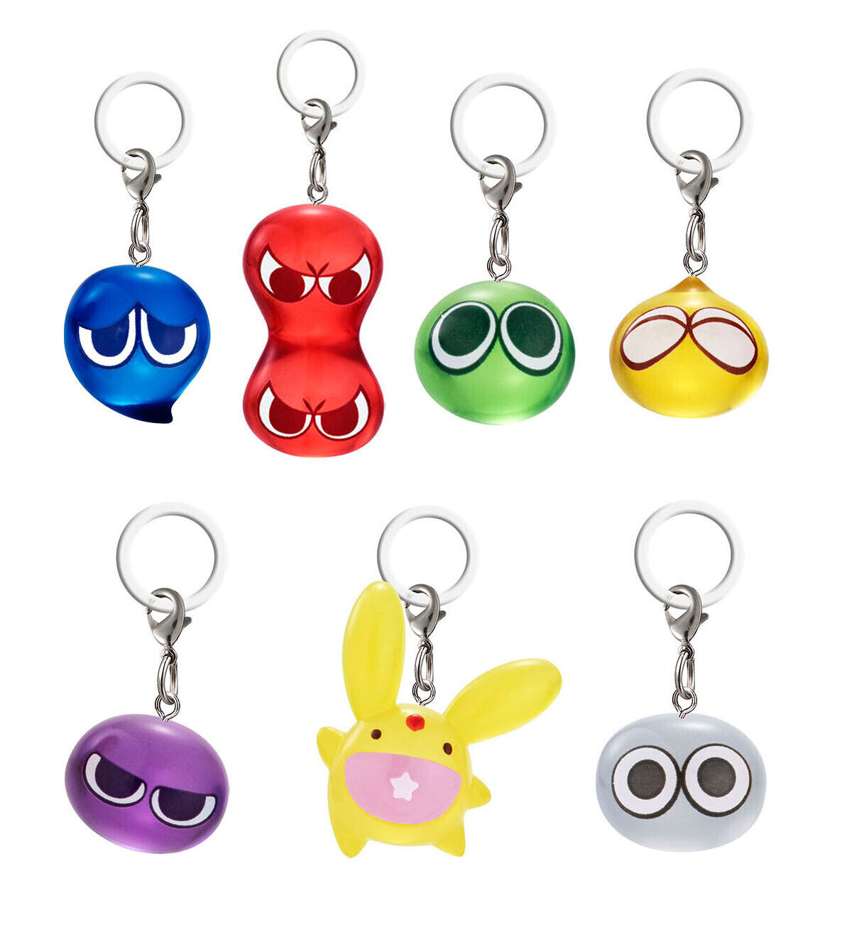 Puyo Puyo Game Characters Personal Marker Accessories Bandai Gashapon set of 7