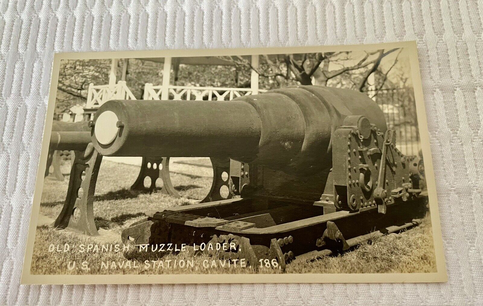 Fort San Felipe Cavite Philippines WW1 RPPC Spanish Muzzle Loader 1918 Postcard