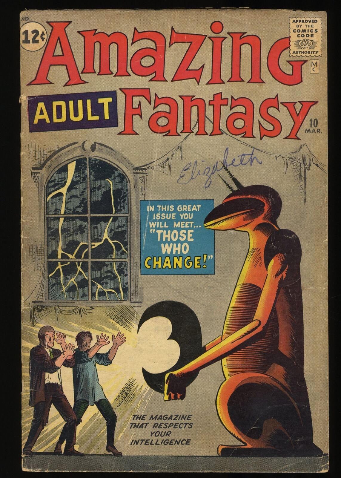 Amazing Adult Fantasy #10 VG+ 4.5 Steve Ditko Art Marvel 1962