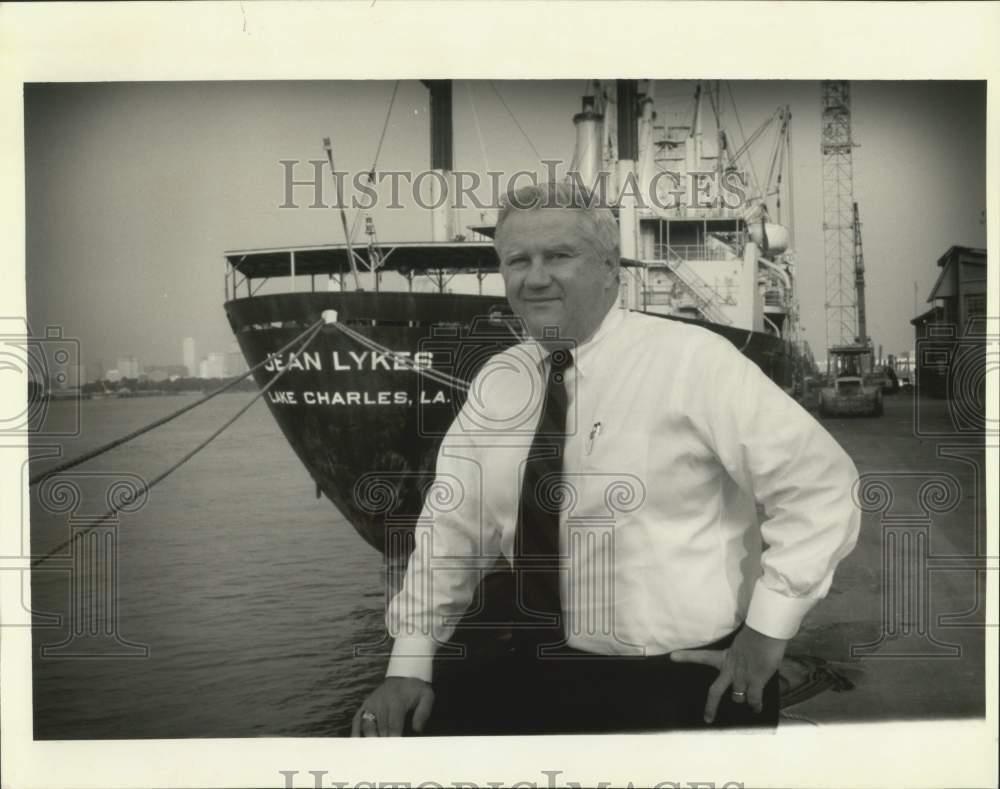 1992 Press Photo Eugene F. McCormick, President, Lykes Bros Steamship