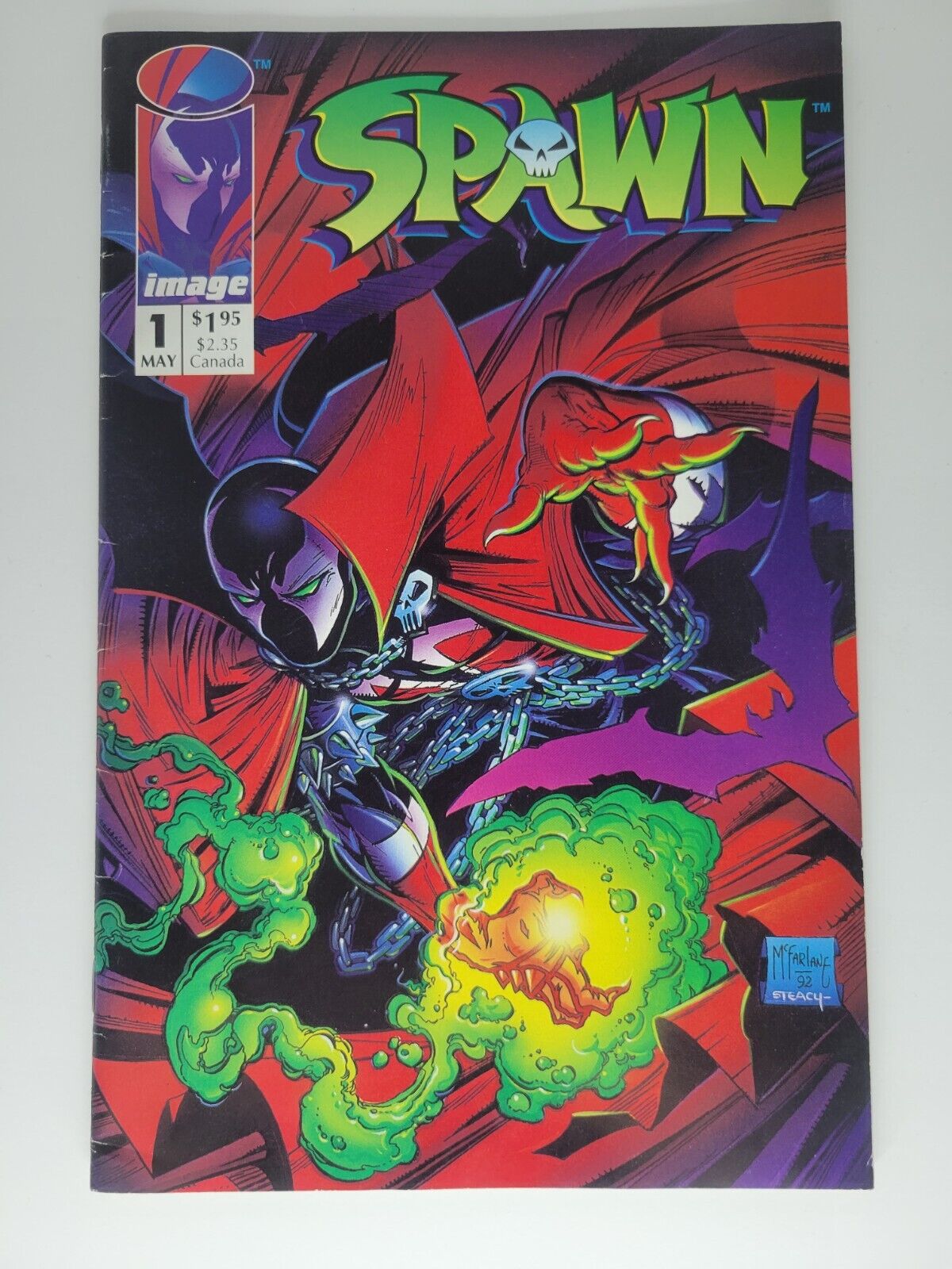 SPAWN #1 FIRST PRINTING 1992 Some Spine wear - Great Condition