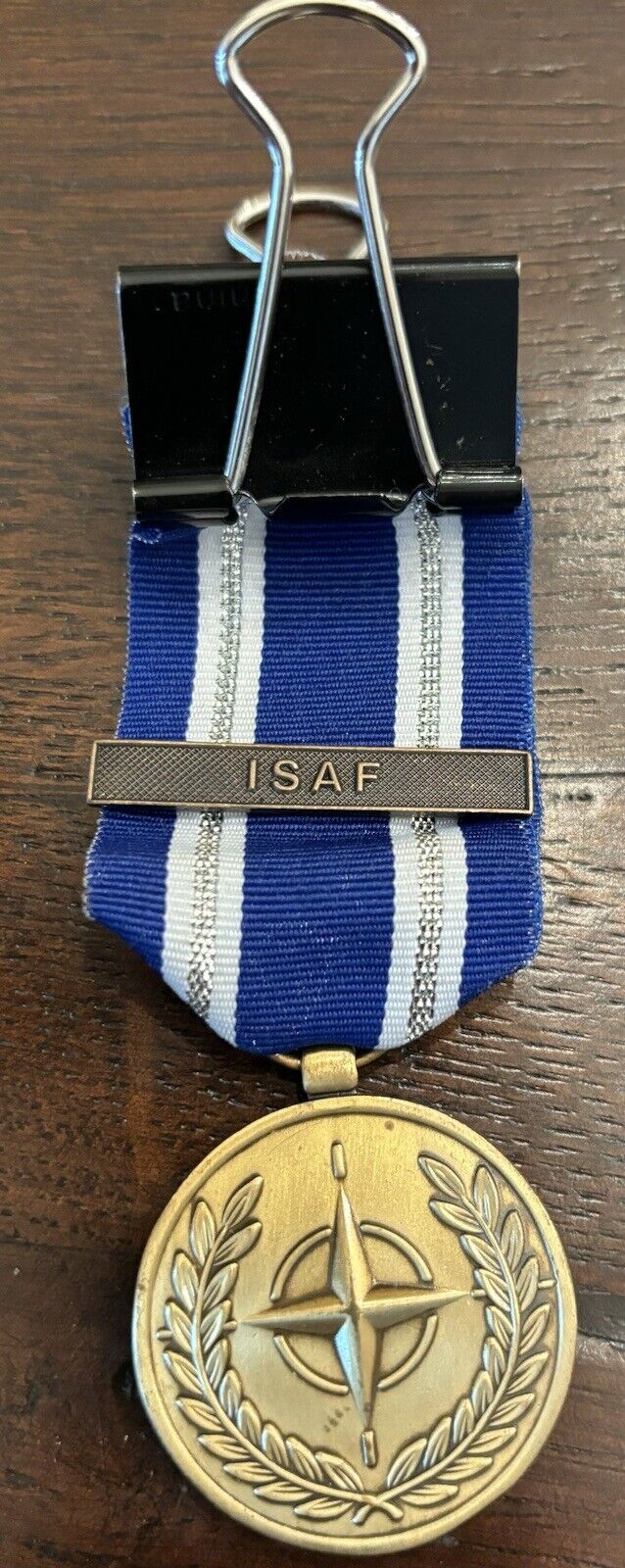 Afghanistan US Army In-Country Temporary Presentation Medal - NATO with ISAF Bar