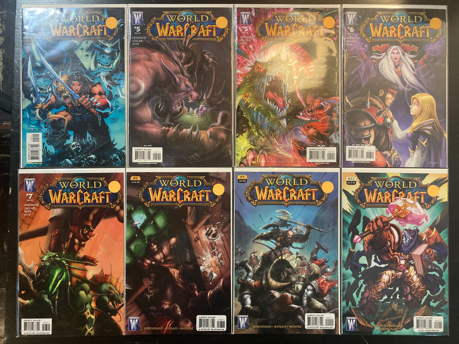 WORLD OF WARCRAFT COMIC LOT 2008-09 SEE PICS FOR COND COMBINED SHIPPING