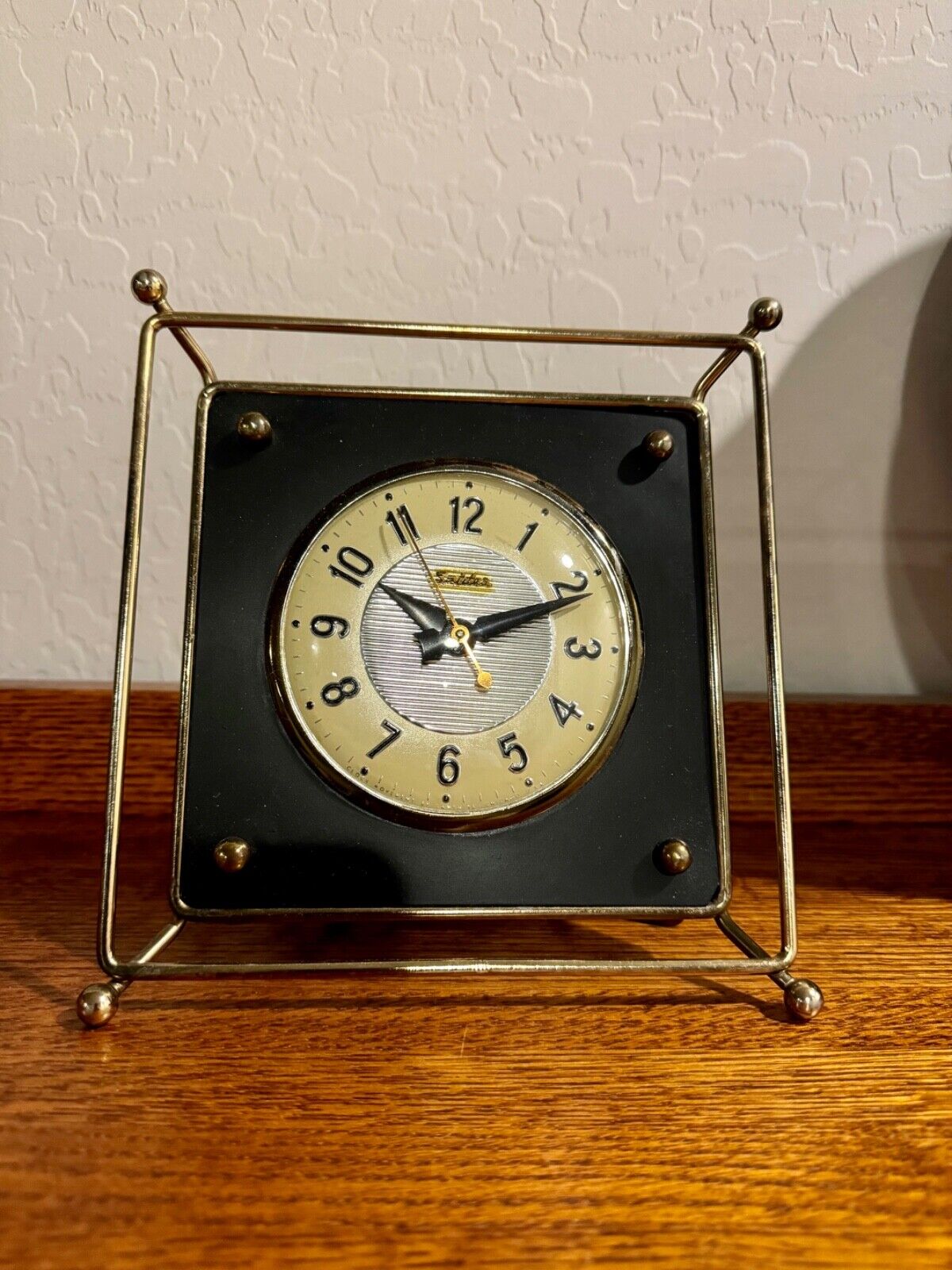 Rare Snider Square Desk Clock