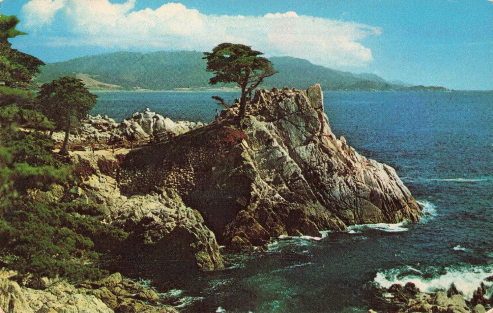 Monterey CA California, Midway Point 17 Mile Drive Peninsula, Vintage Postcard