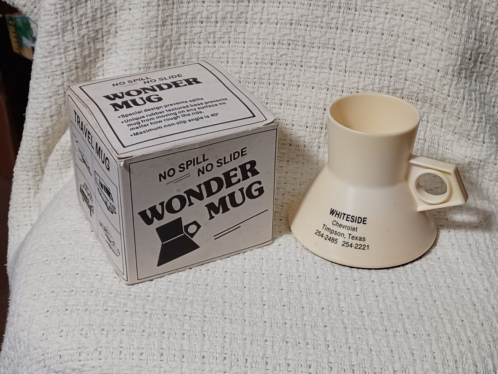 Whiteside Chevrolet Wonder Mug NOS In Original Box