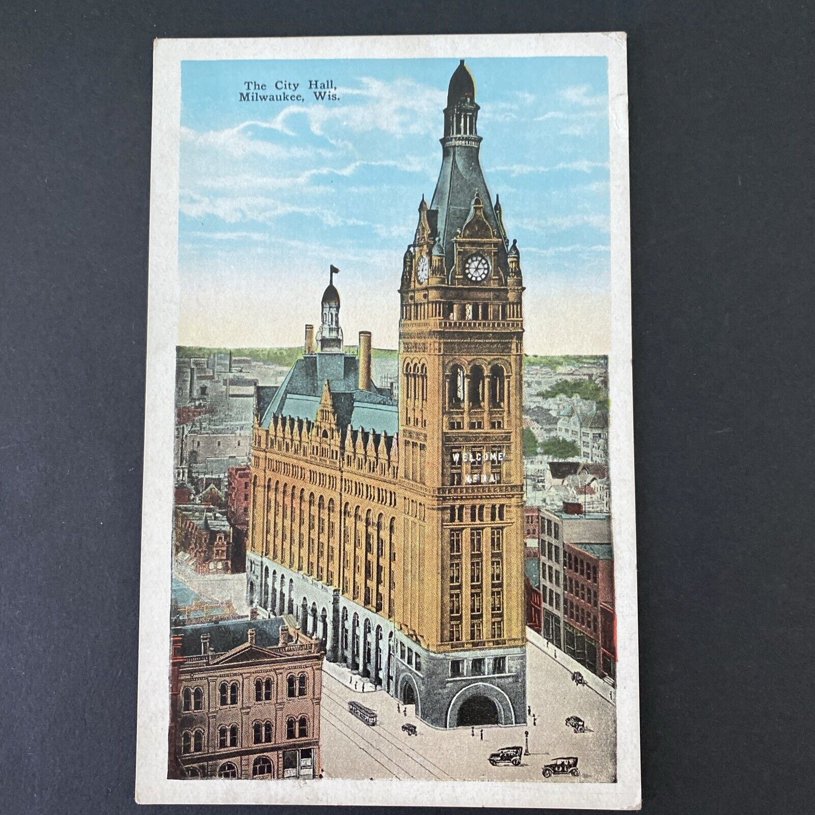 Vintage Wisconsin Postcard - Milwaukee - City Hall