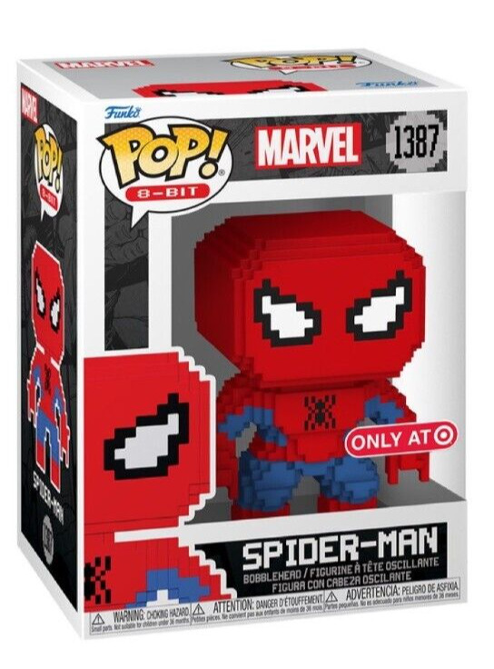 Funko POP 8-Bit: Marvel Spider-Man Figure #1387 EXCLUSIVE (PRE-ORDER)