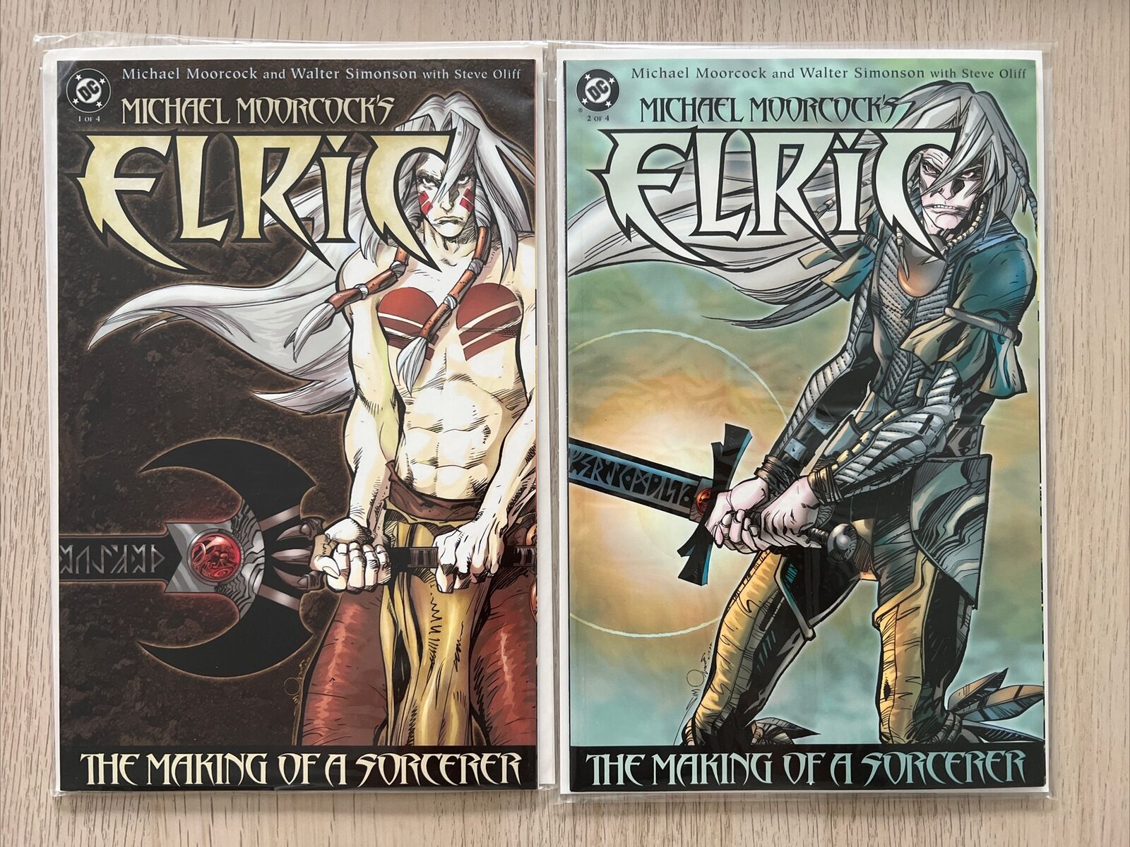 Elric The making of a sorcerer #1 & 2 Of 4 DC Comics Michael Moorcock