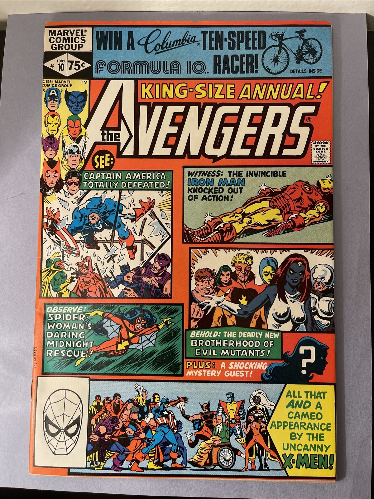 Avengers Marvel Comics Book 1981 X-Men 1st Madelyn Pryor Rogue Annual 10 VG+