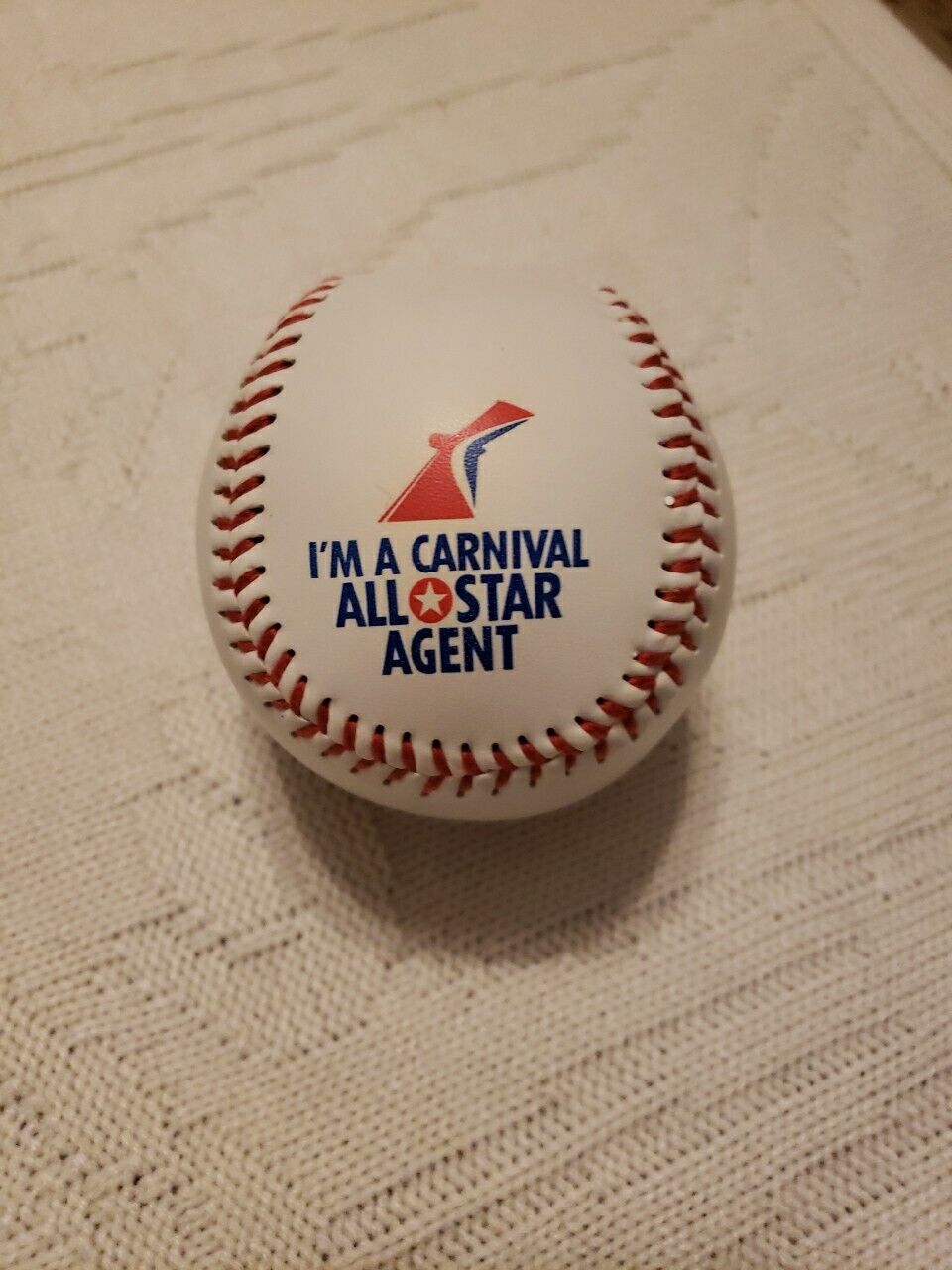 Carnival Cruise Line Travel Agent Baseball Souvenir