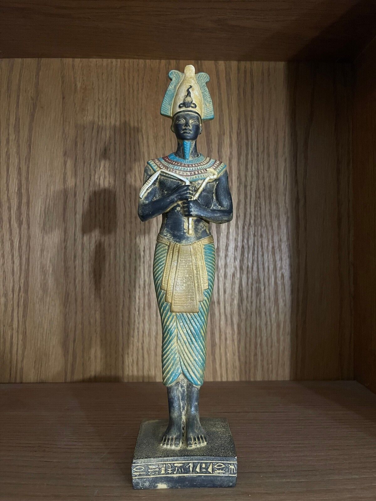 Handmade Egyptian God Osiris Statue , God of Fertility from Egyptian Stone