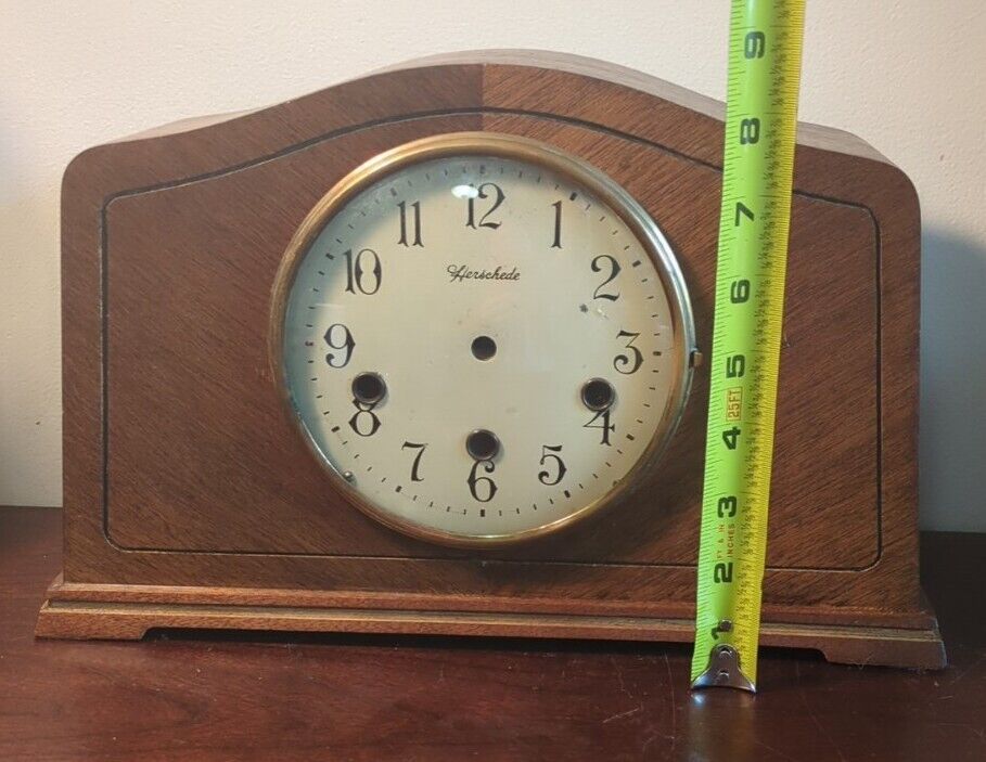 Rare Antique Herschede Model 810  Westminster Chime Clock Case Nice No Movement 