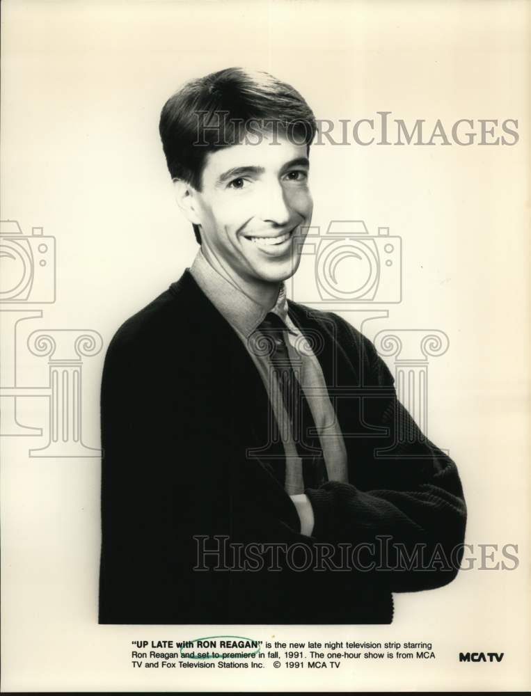1991 Press Photo Ron Reagan, host of late night TV\'s \
