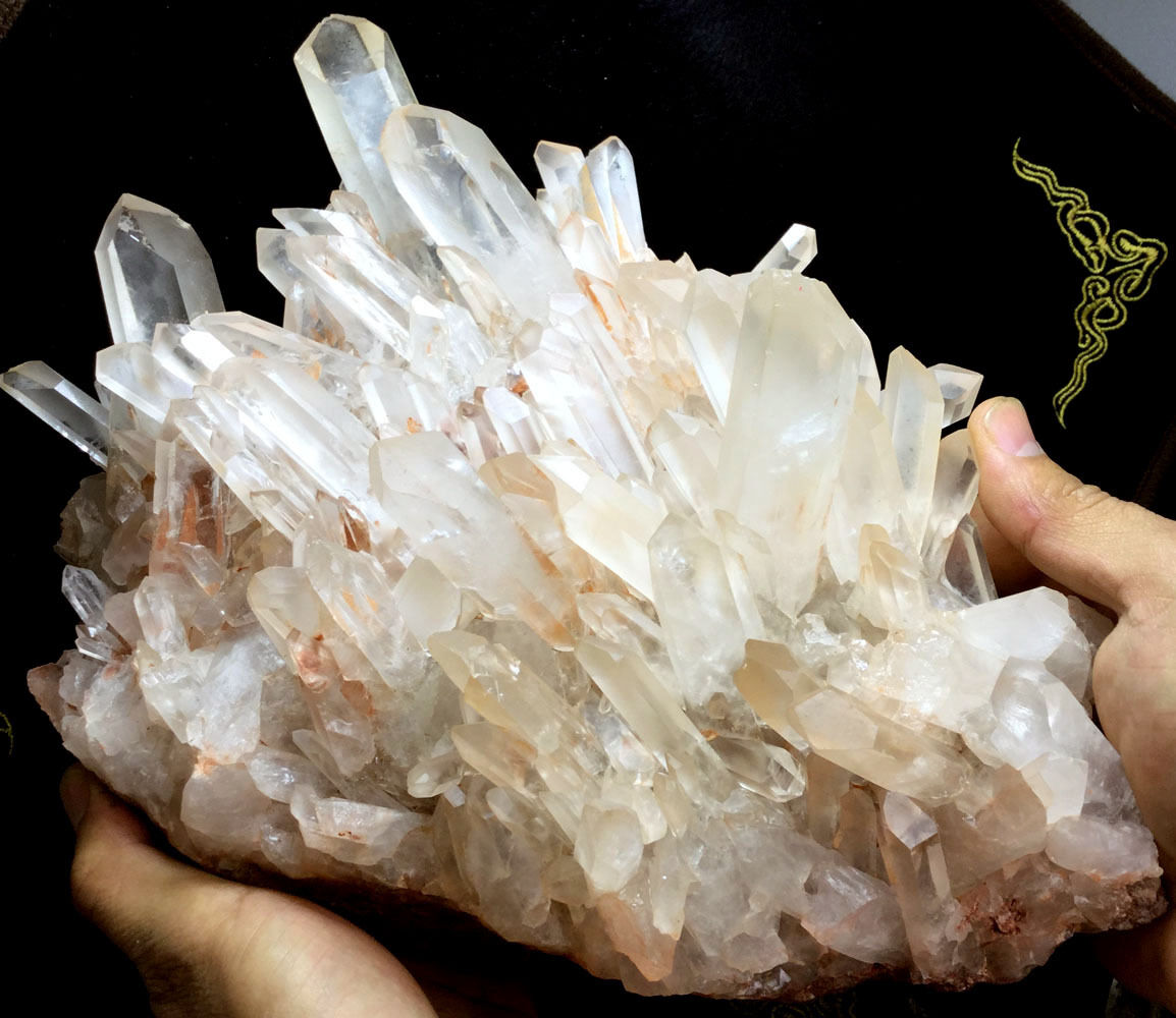 4900g Raw Natural Beautiful White QUARTZ Crystal Cluster Specimen