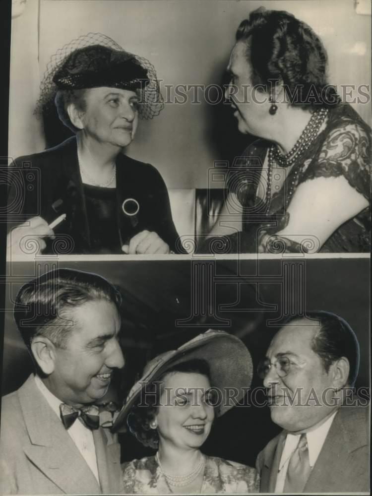 1948 Press Photo Guests at Perle Mesta Democratic Party in Philadelphia