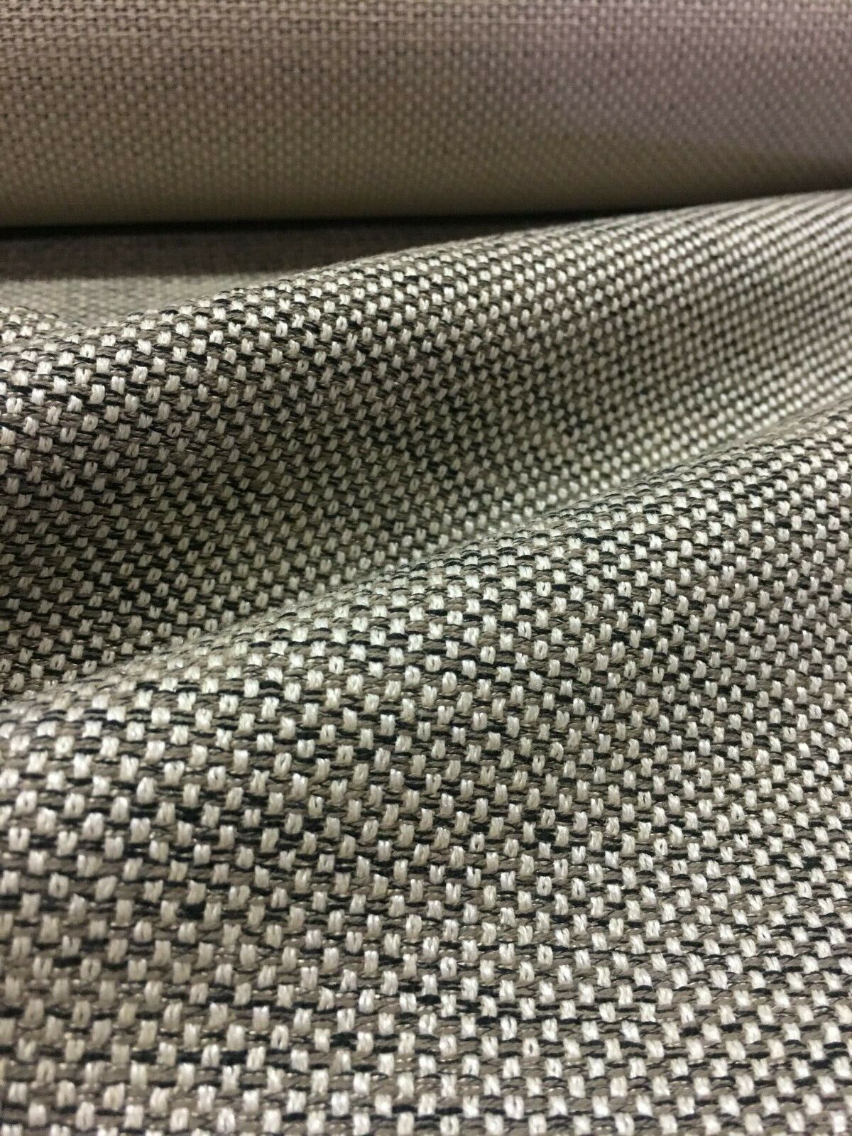 5.875 yds Zimmer & Rohde Loft Tan & Gray Panama Fabric Upholstery Fabric DW