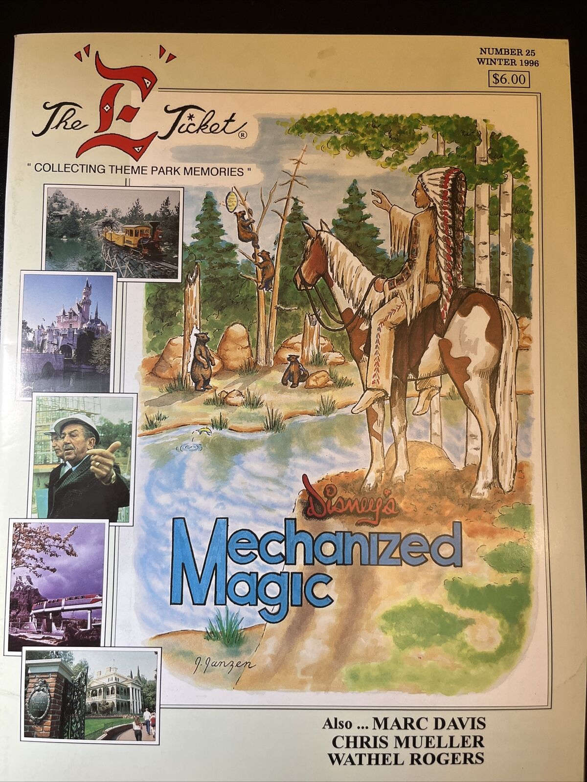 NEW & MINT  The E Ticket Magazine Mechanized Magic Disneyland # 25 Winter 1996