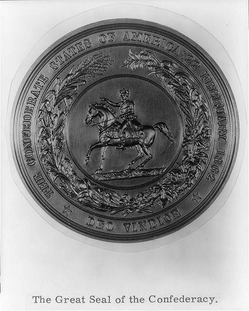 Photo:The great seal of the Confederacy dated 22 Feb. 1862