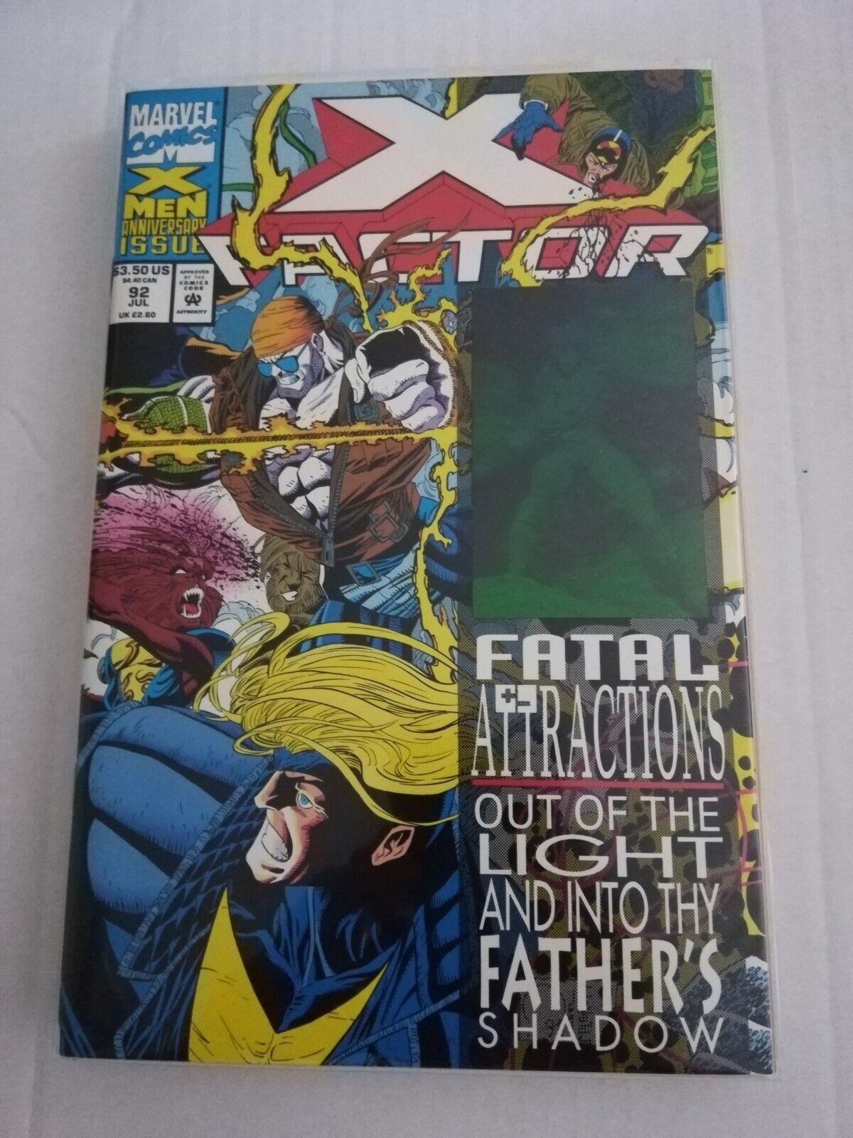 X-FACTOR #92 Marvel comic book very fine Fatal Attractions with Hologram cover