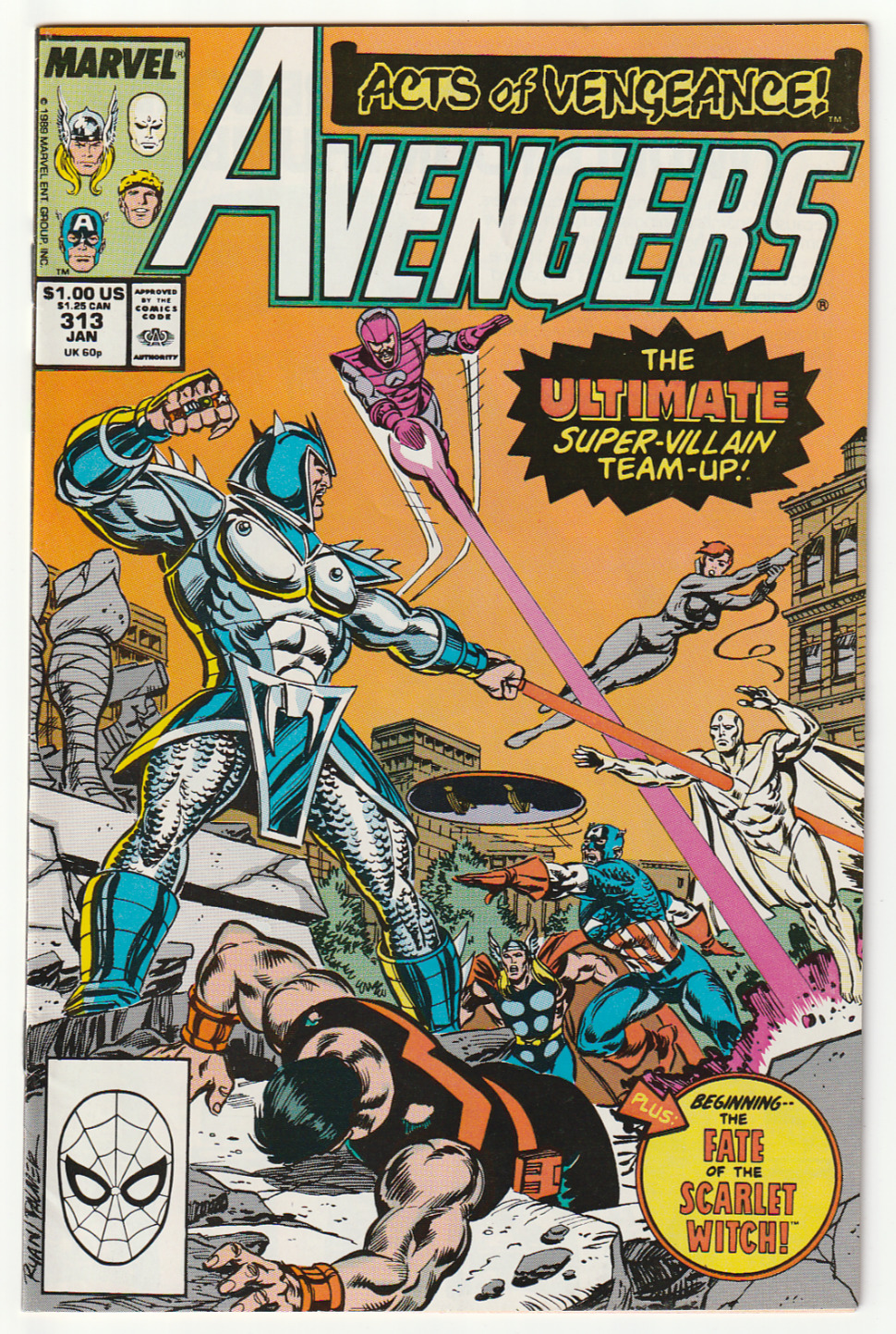 Avengers #313 Direct 9.2 NM- 1989 Marvel Comics - Combine Shipping