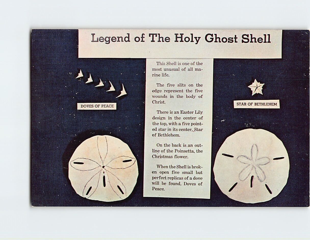 Postcard Legend of The Holy Ghost Shell