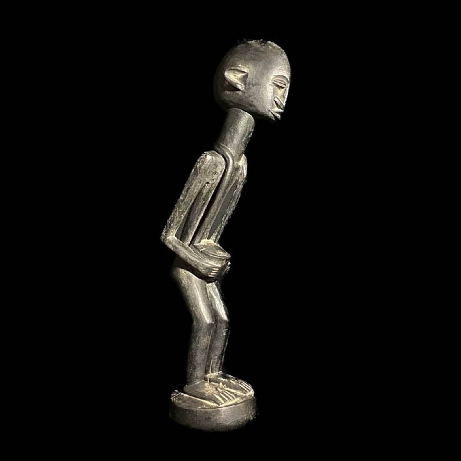African statue tribal wood Vintage East Africa Statue Produced In Tanganyik-7479