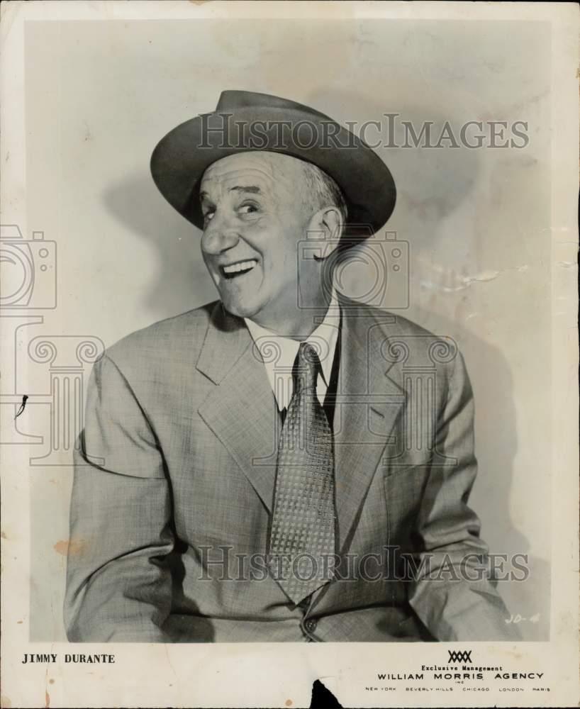 1957 Press Photo Jimmy Durante - lra01386