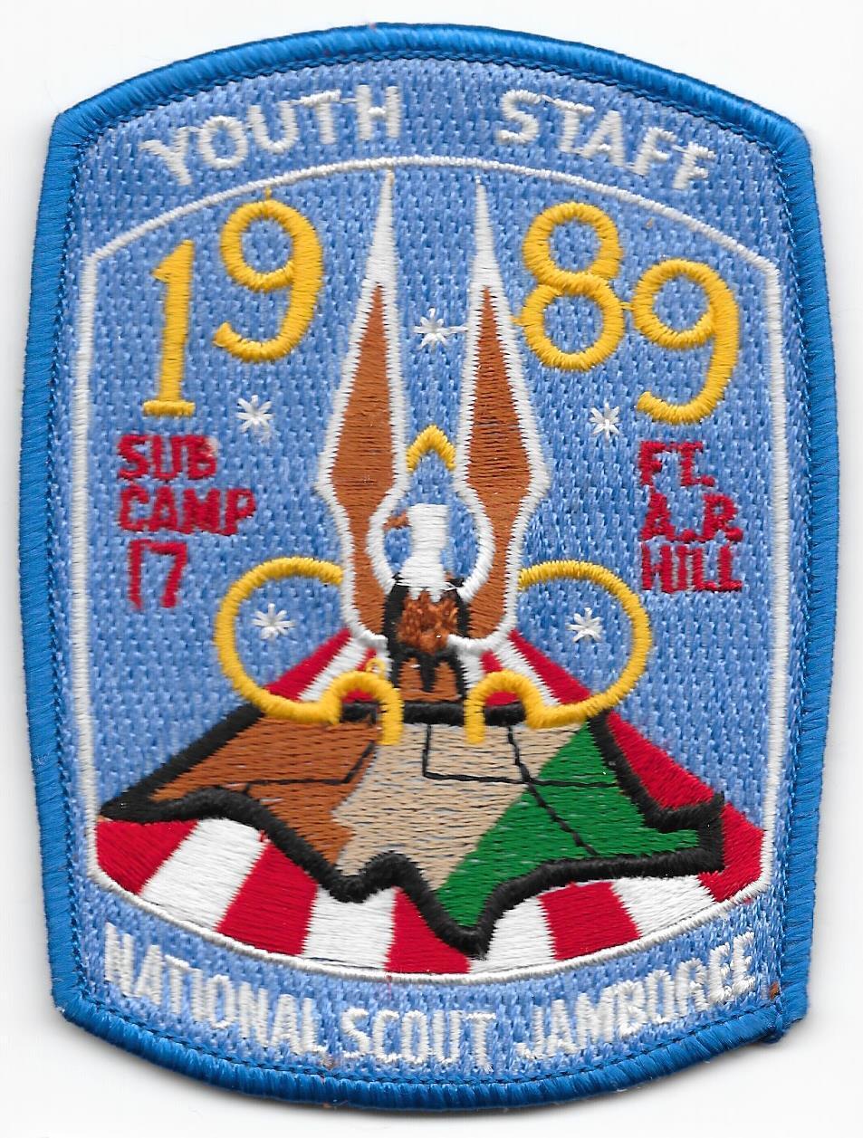 Youth Staff Subcamp 17 Patch 1989 National Jamboree Boy Scouts of America BSA BP
