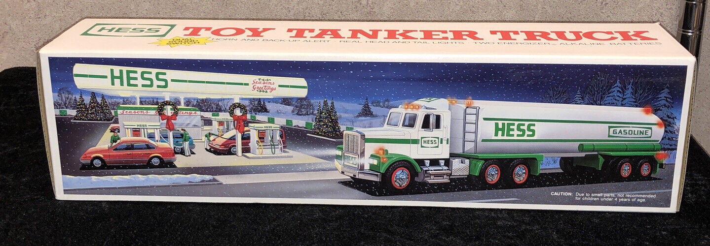 Vintage 1990 HESS Original Toy Tanker Truck Gas Collectible NIB MINT