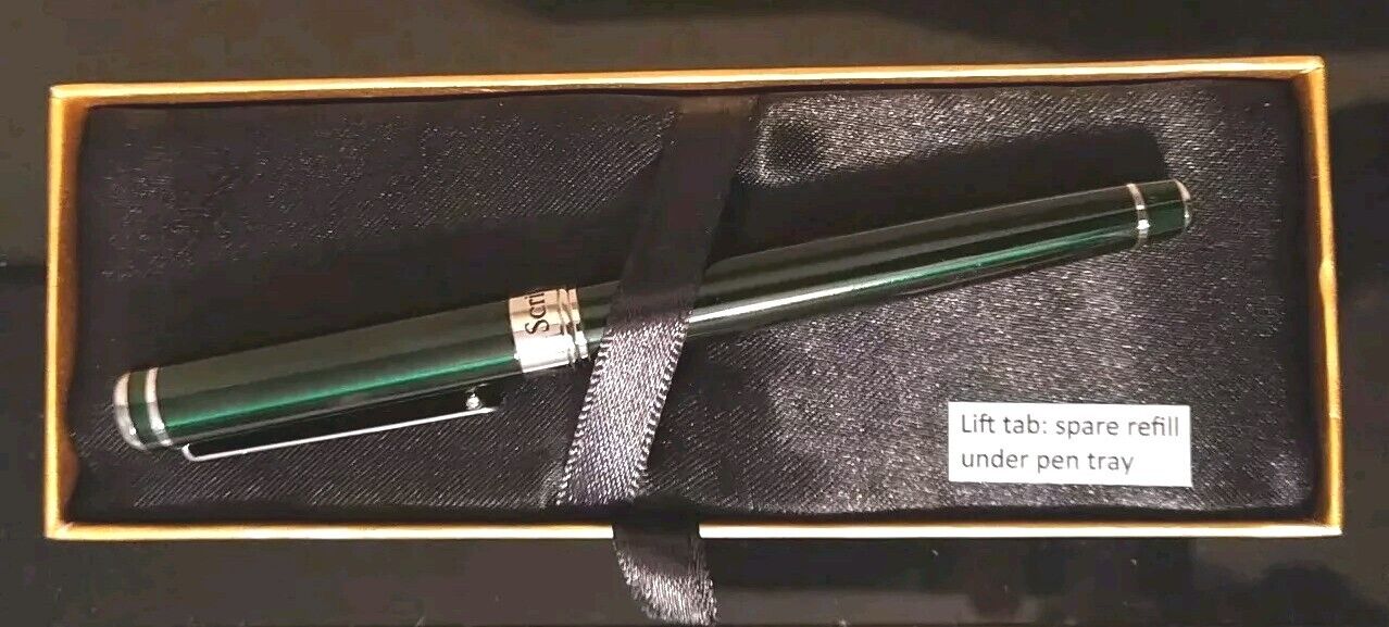Scriveiner Emerald Ballpoint Pen (Black Ink)
