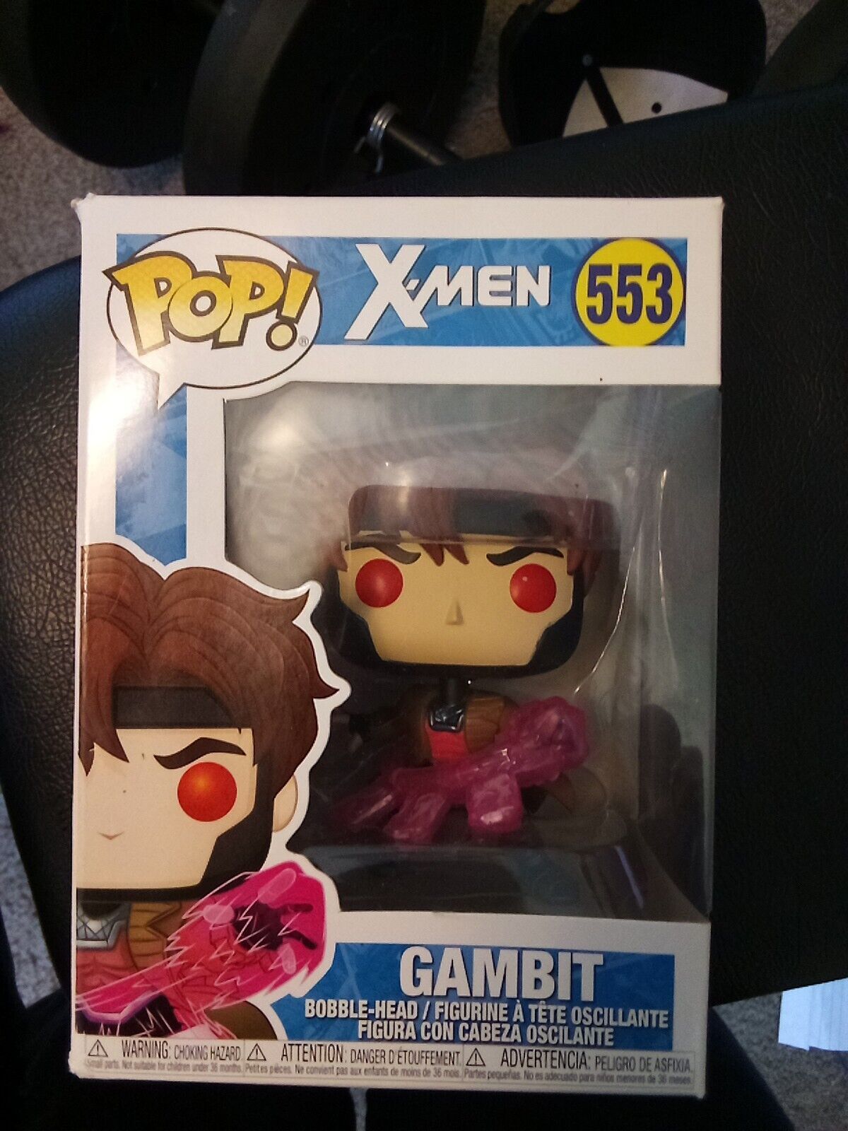 In STOCK Funko Pop X-Men Gambit w/ Cards GITD Exclusive 553 VInyl Figure
