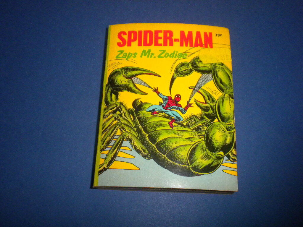SPIDER-MAN ZAPS MR. ZODIAC Big Little Book Whitman 1976 soft cover