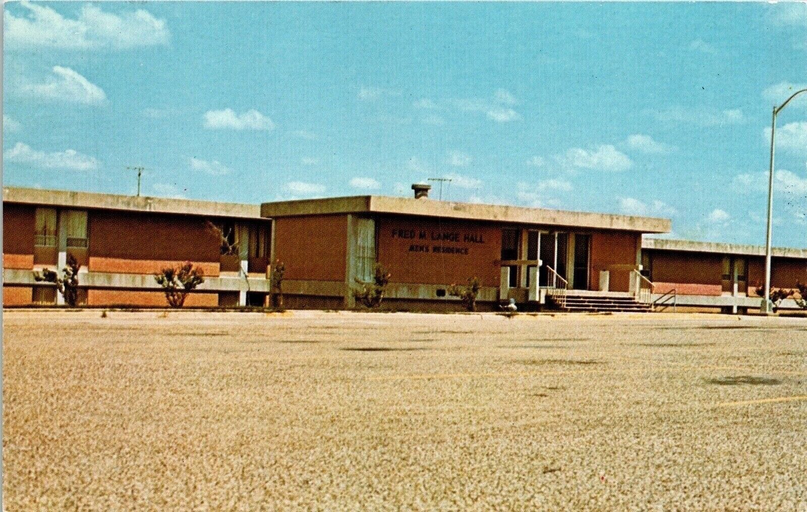Fred M Lange Hall Mens Residence Dallas Baptist College Texas TX Postcard VTG