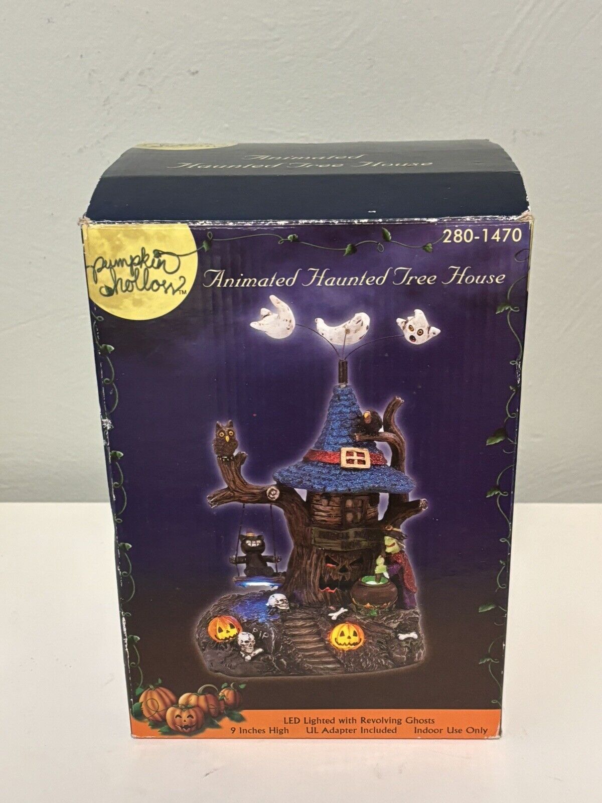 Lemax Pumpkin Hollow Spooky Town Animated Haunted Tree House Retired Very Rare