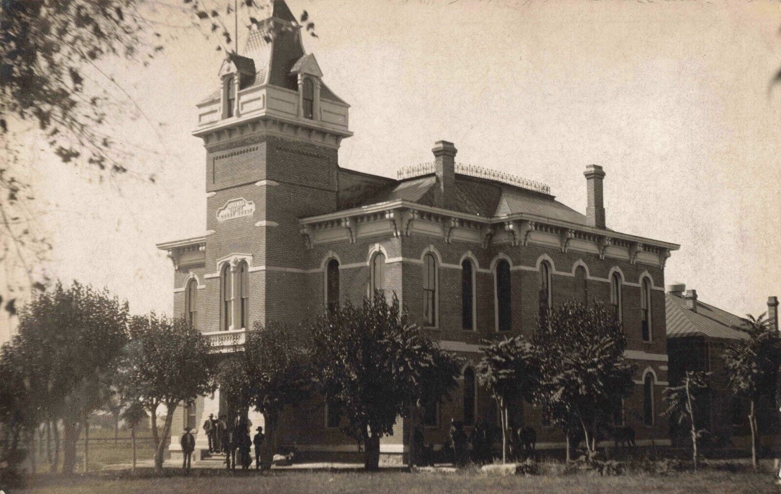 Doña Ana County Court House Las Cruces New Mexico NM c1910 Real Photo RPPC