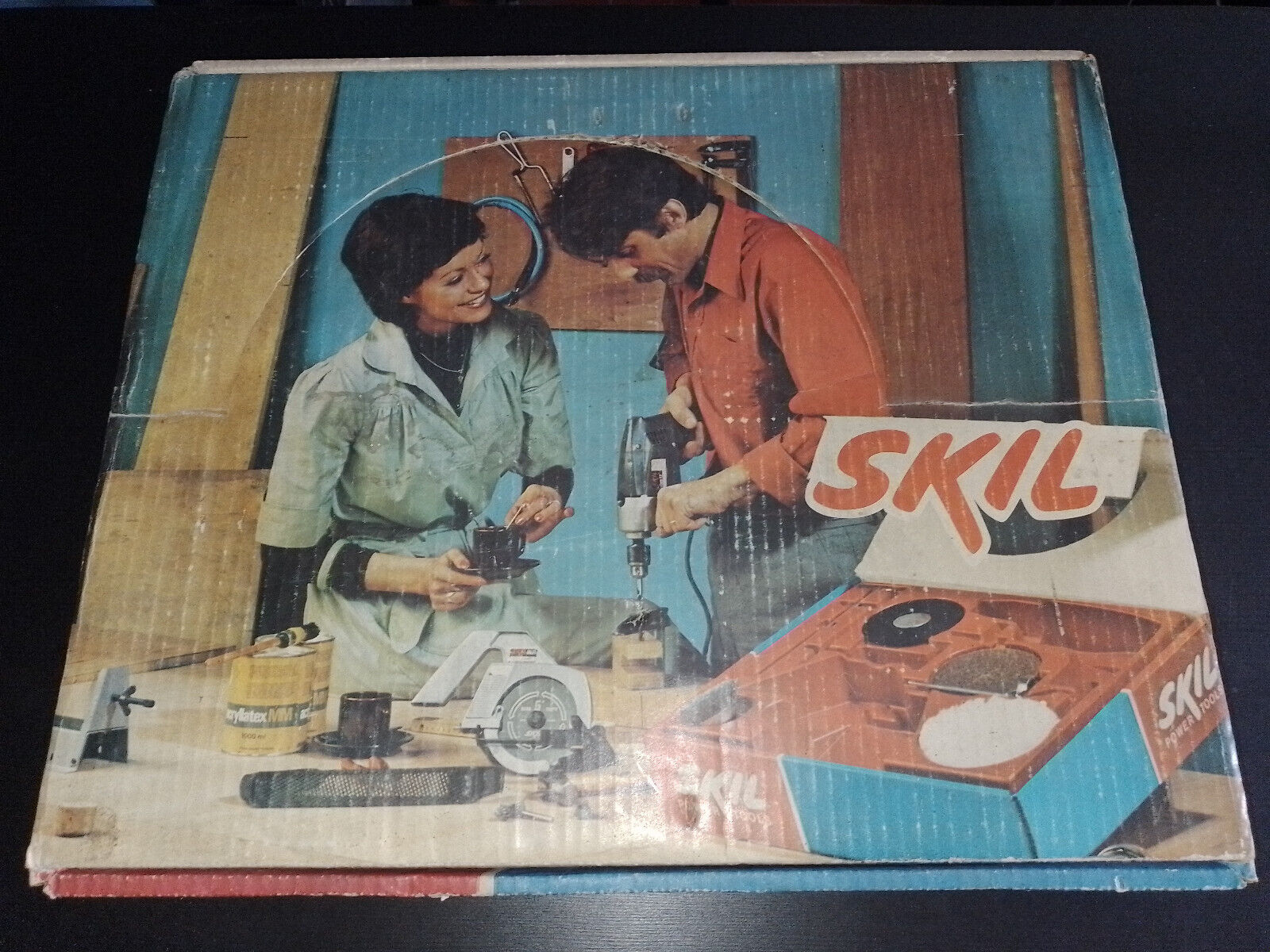 Vintage 60's Drill-saw set SKIL 3418 H T1 - retro very rare Complete