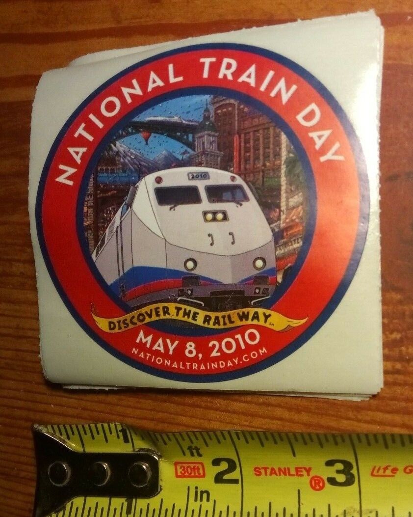 RARE Amtrak National Train Day 2010 Sticker