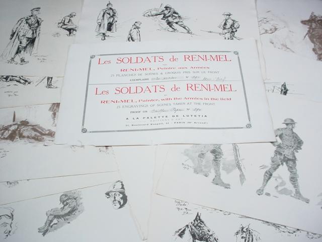 Noblespirit NO RESERVE {3970} WWI Les Soldats de Reni-Mel Signed/ No. 294