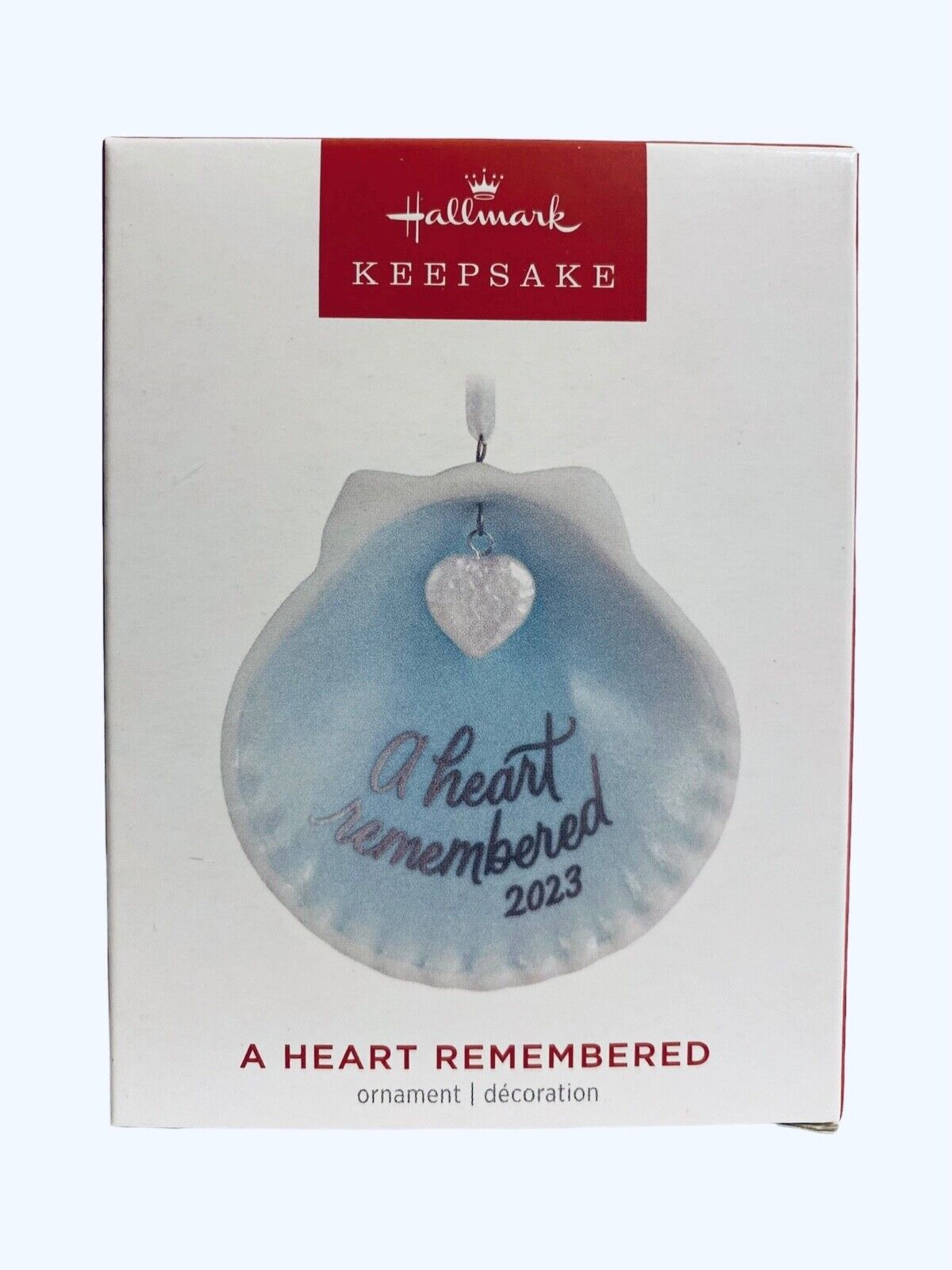 Hallmark \'A Heart Remembered\' 2023 Dated Ornament Shell Shape New In Box