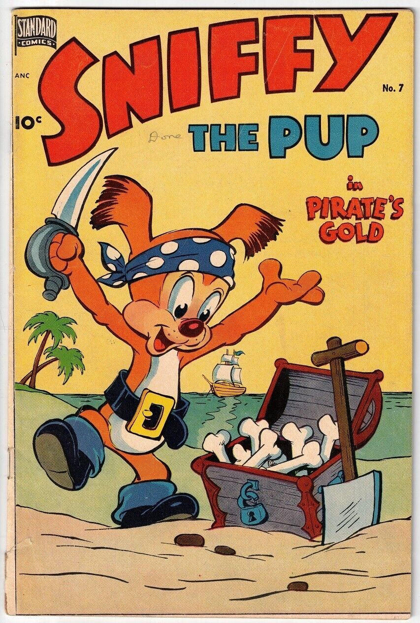 SNIFFY THE PUP # 7 (STANDARD) (1950) KEN HULTGREN & AL HUBBARD art