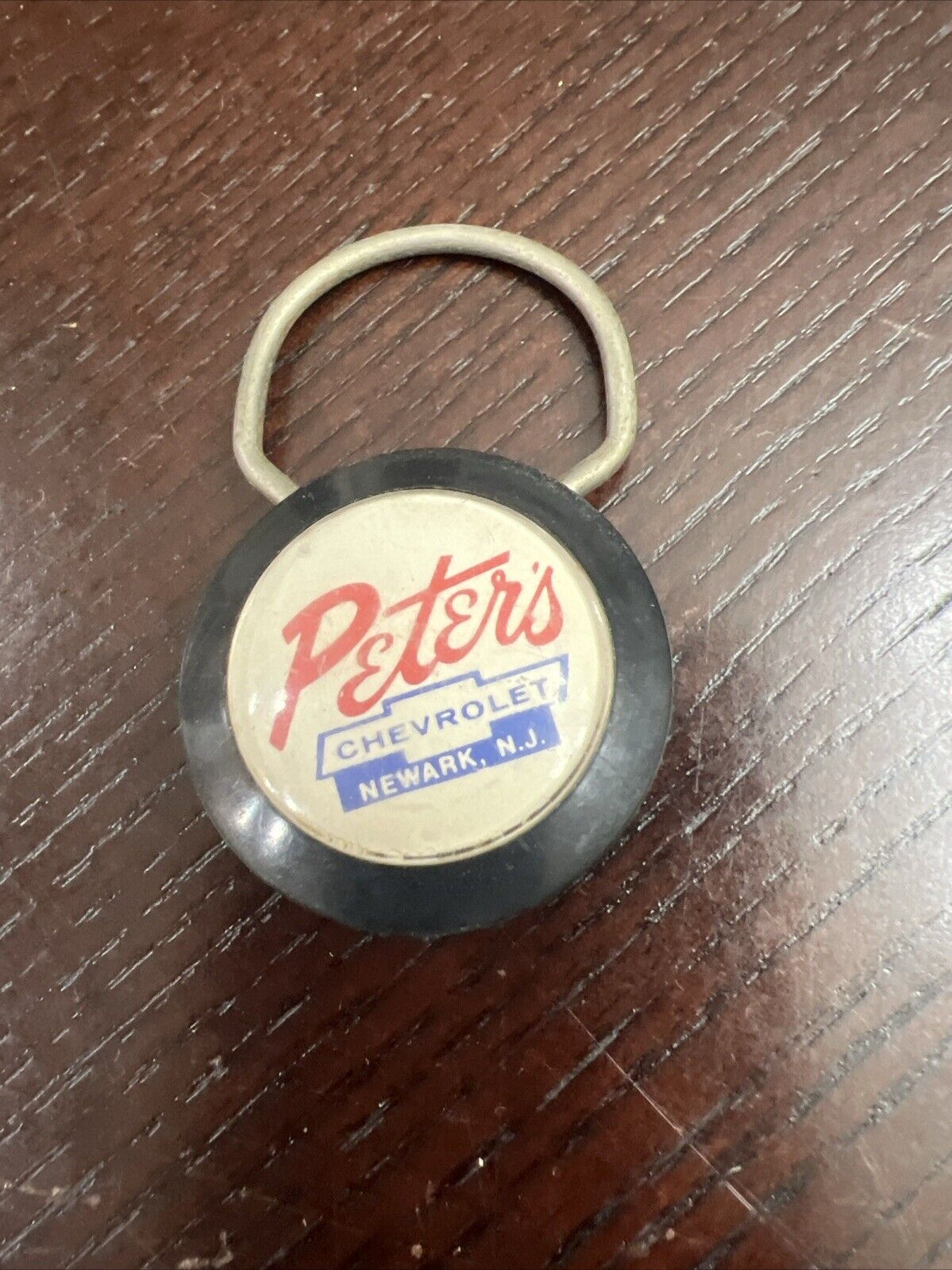 Vintage Peters Chevrolet Dealer, Newark, New Jersey Keychain